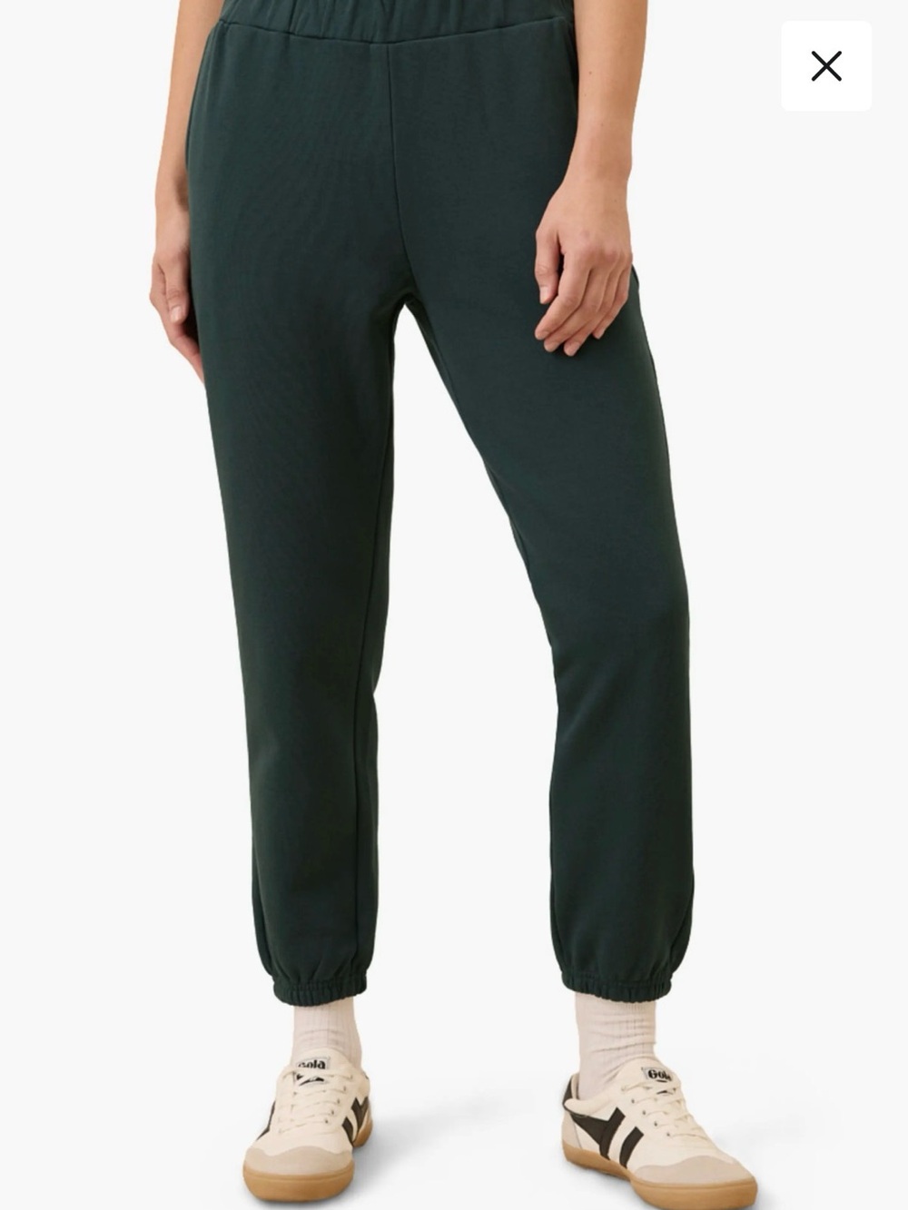 Pact Organic Brushed Fleece Sweatpant Dark Spruce